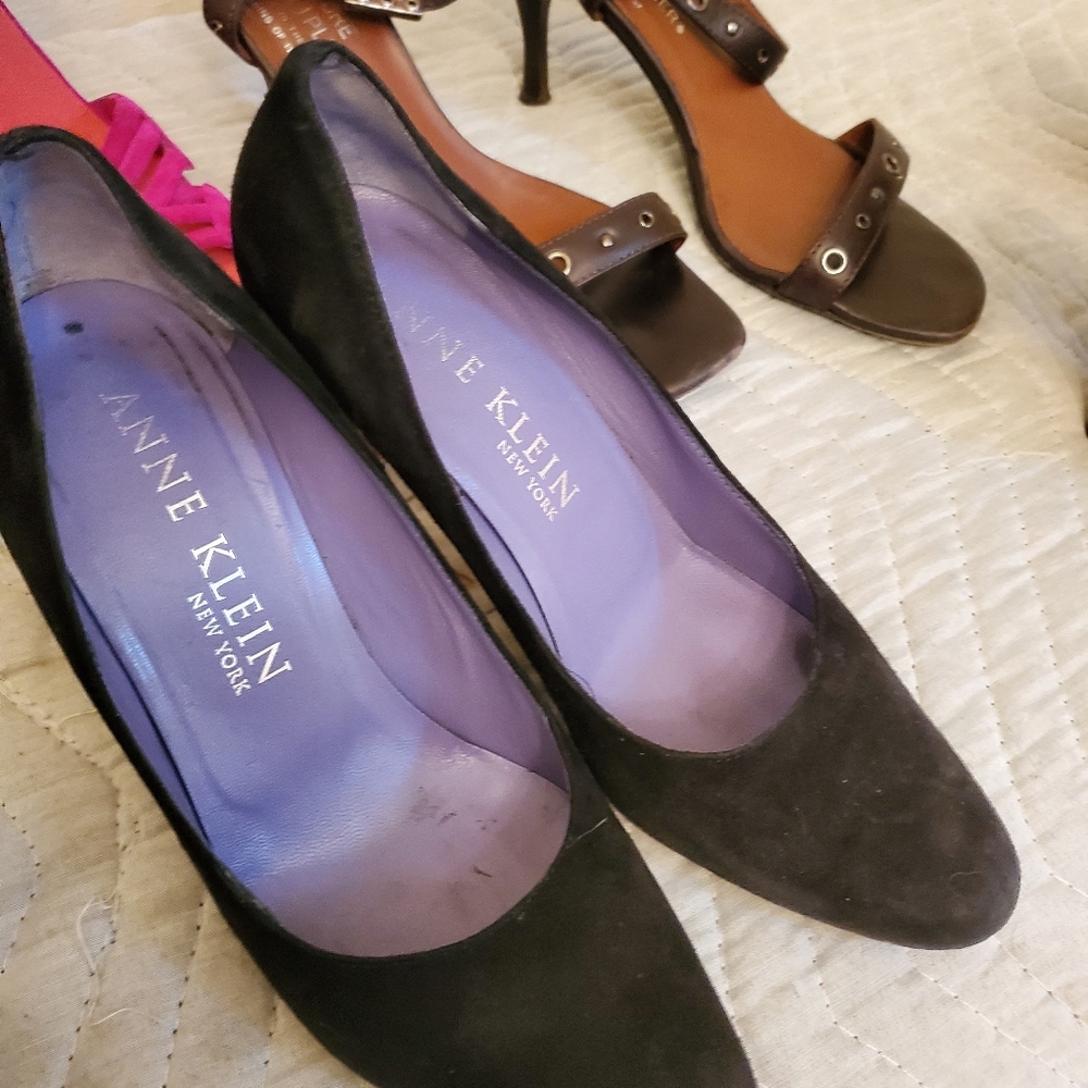 Anne Klein dress suede